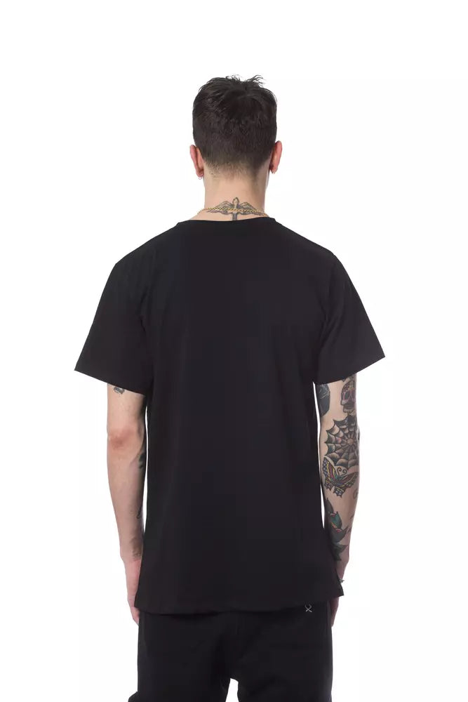 Nicolo Tonetto Black Cotton Men T-shirt