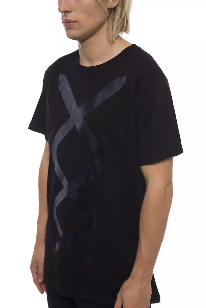 Nicolo Tonetto Black Cotton Men T-shirt