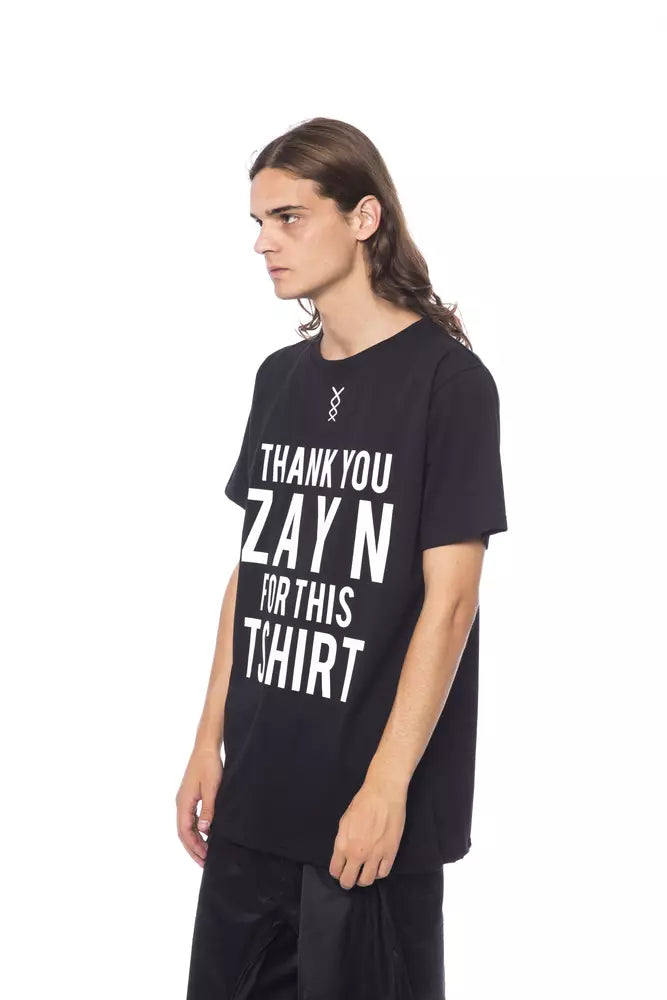 Nicolo Tonetto Black Cotton Men T-shirt