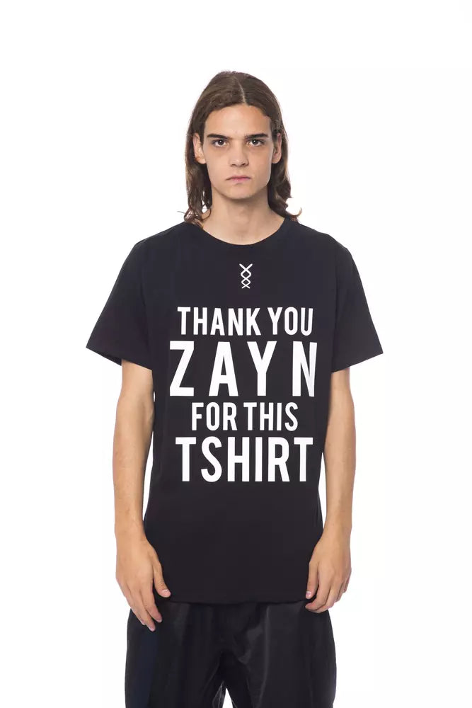 Nicolo Tonetto Black Cotton Men T-shirt