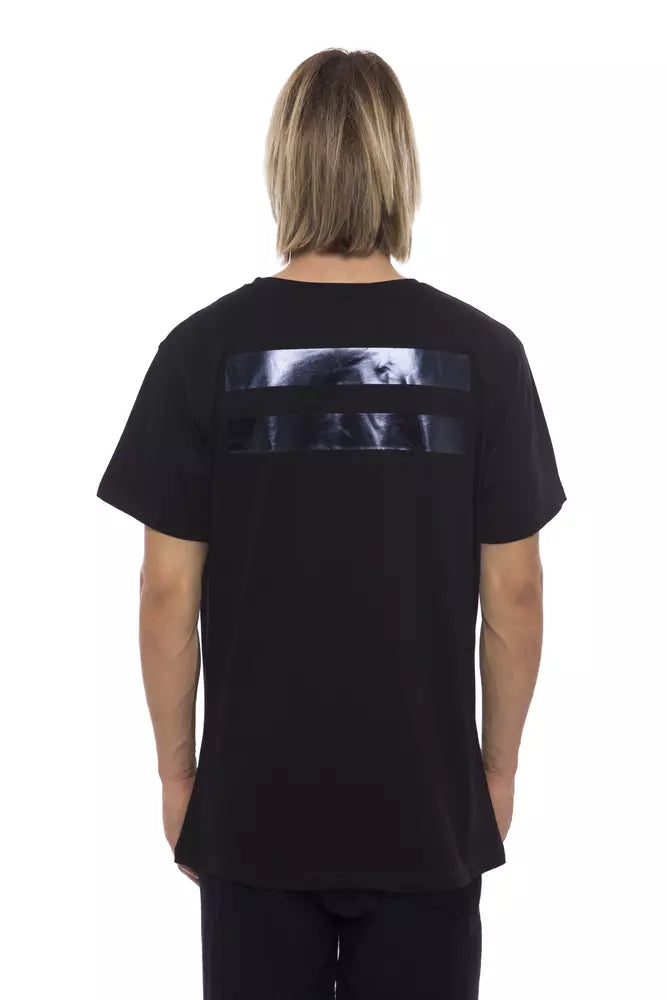Nicolo Tonetto Black Cotton Men T-shirt