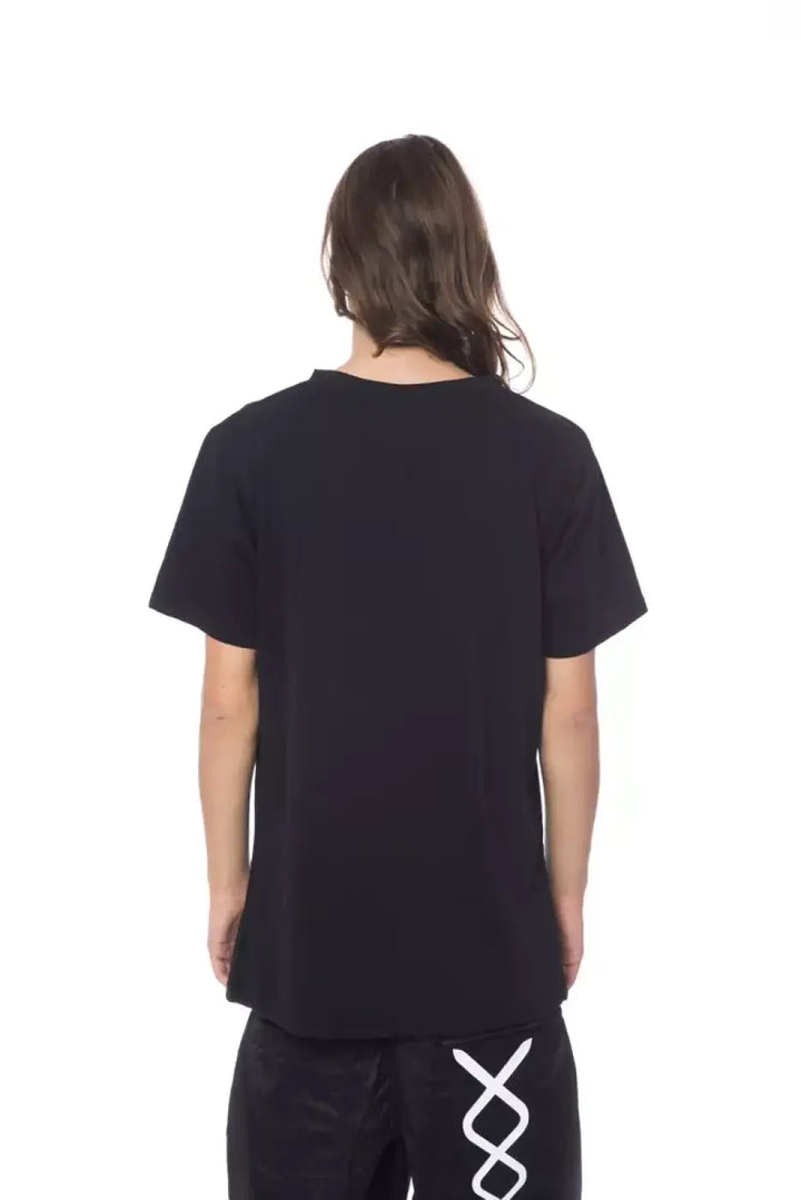 Nicolo Tonetto Black Cotton Men T-Shirt