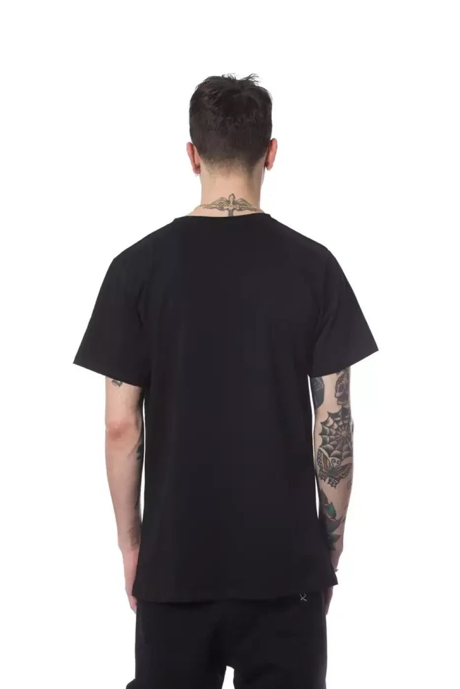 Nicolo Tonetto Black Cotton Men T-Shirt