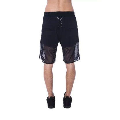 Nicolo Tonetto Black Polyester Men Short