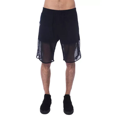 Nicolo Tonetto Black Polyester Men Short
