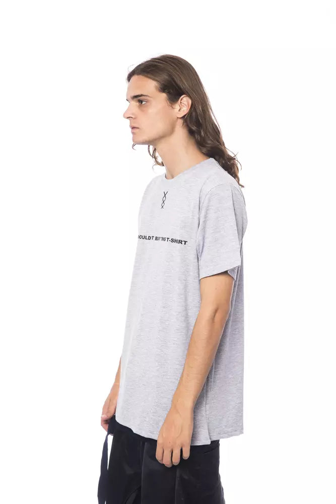 Nicolo Tonetto Gray Cotton Men T-shirt