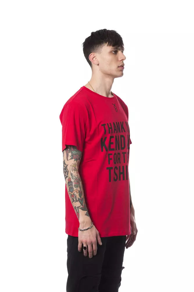 Nicolo Tonetto Red Cotton Men’s T-shirt
