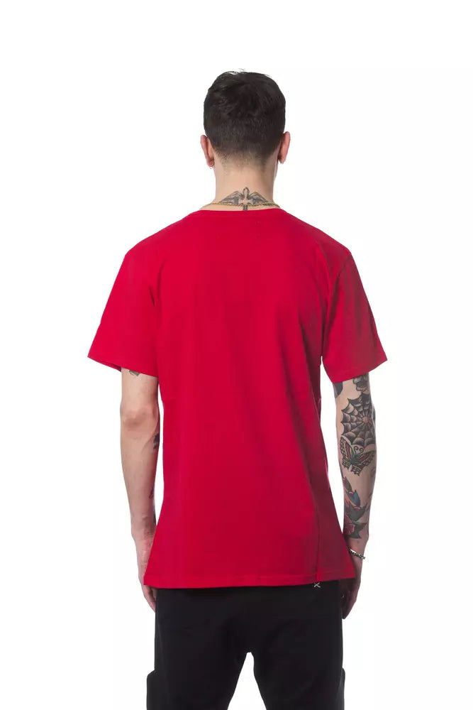 Nicolo Tonetto Red Cotton Men’s T-shirt