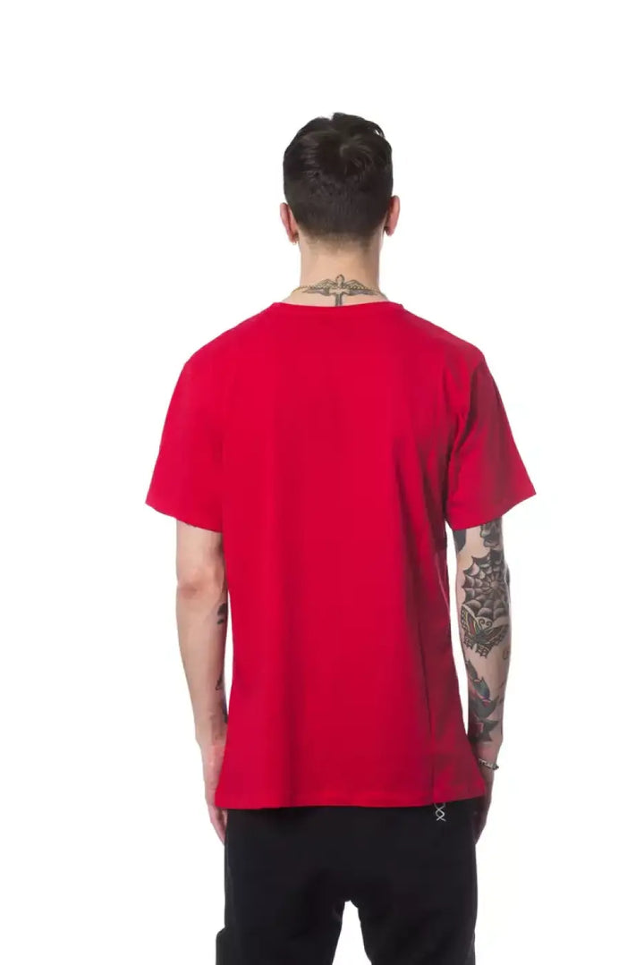 Nicolo Tonetto Red Cotton Men’s T-Shirt