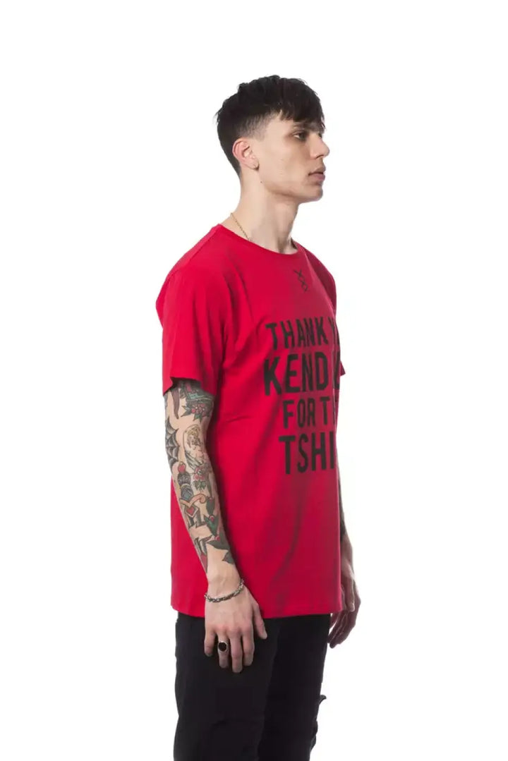 Nicolo Tonetto Red Cotton Men’s T-Shirt