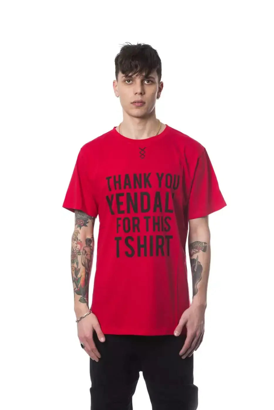 Nicolo Tonetto Red Cotton Men’s T-Shirt
