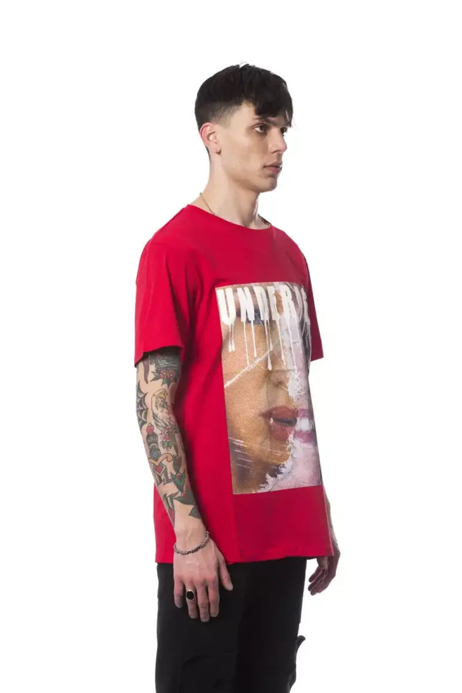 Nicolo Tonetto Red Cotton Men’s T-Shirt