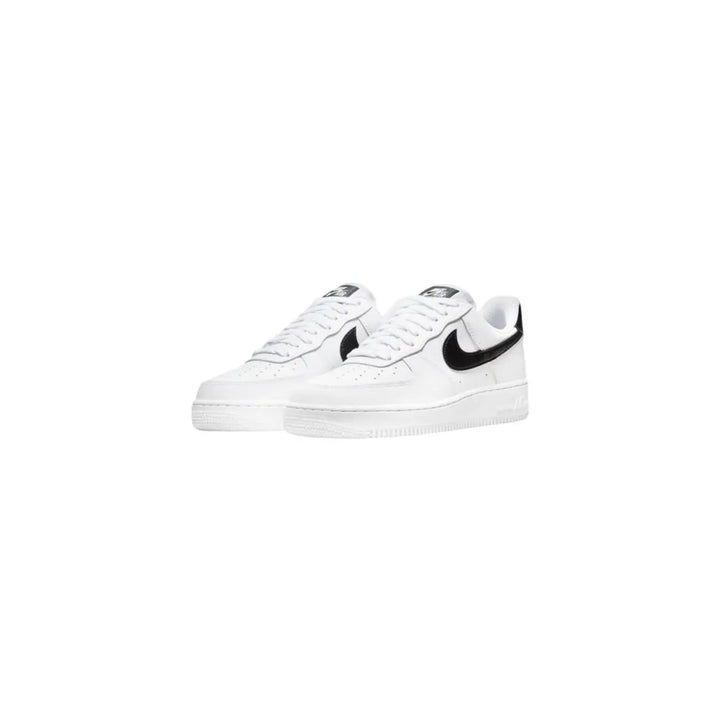 Nike Black and White Leather Low Top Sneakers