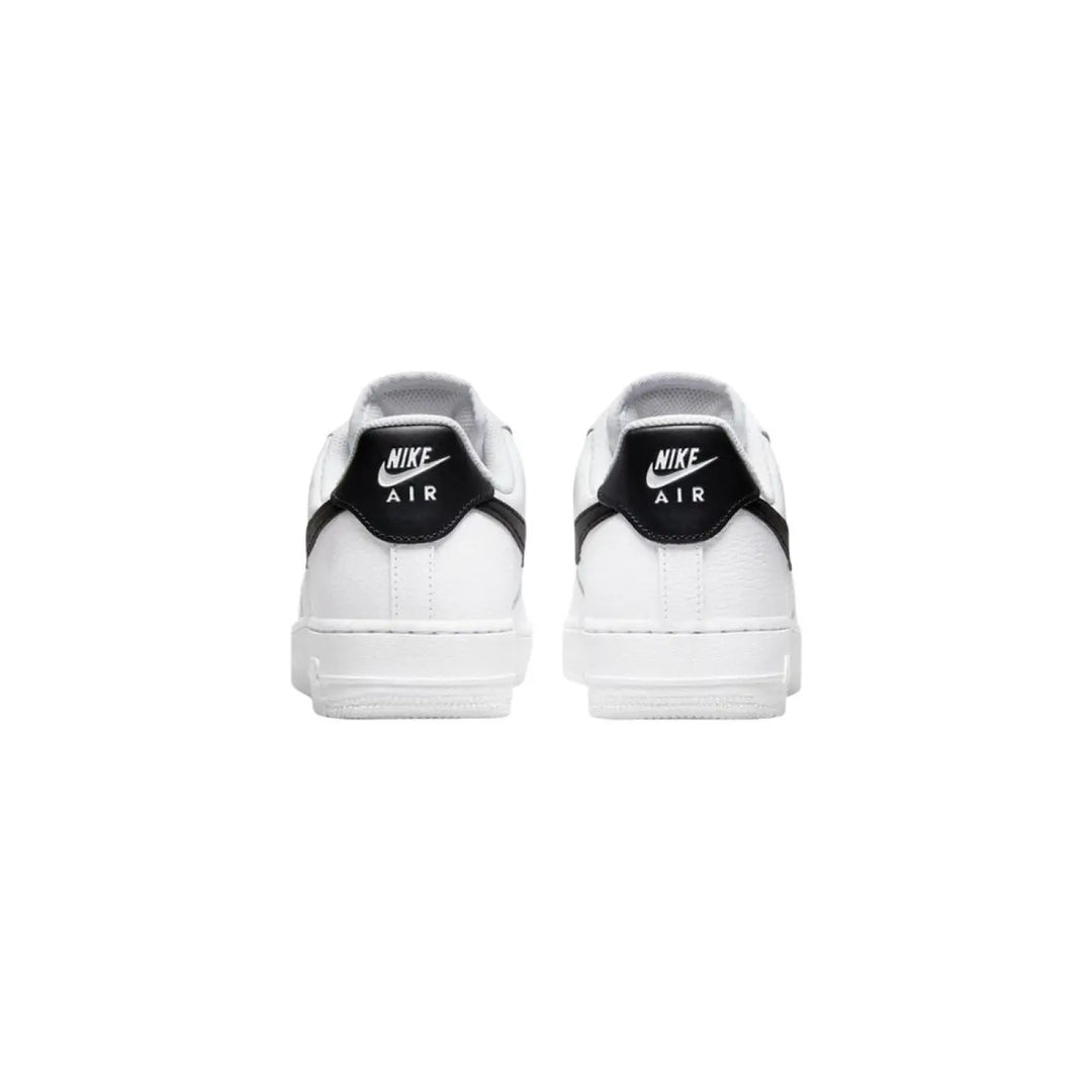 Nike Black and White Leather Low Top Sneakers