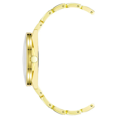 Nine West Gold Metal Dress Watch