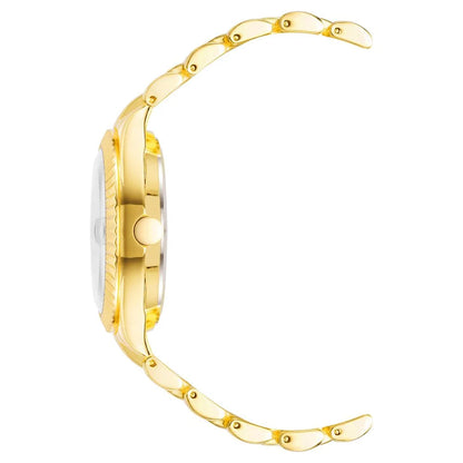 Nine West Gold Metal Dress Watch