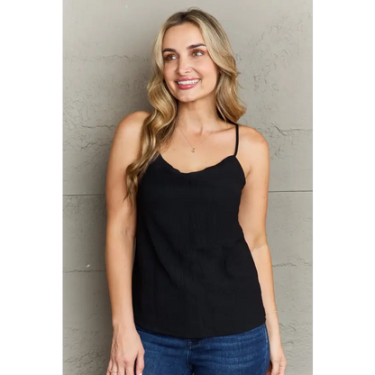 Luxurious Weekend Cami with Customizable Fit for Every Occasion Clothing Tops Trendsi