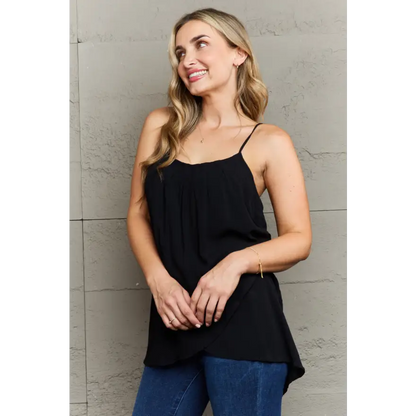 Ninexis Hang Loose Tulip Cami for Effortless Style and Comfort Clothing Tops Trendsi