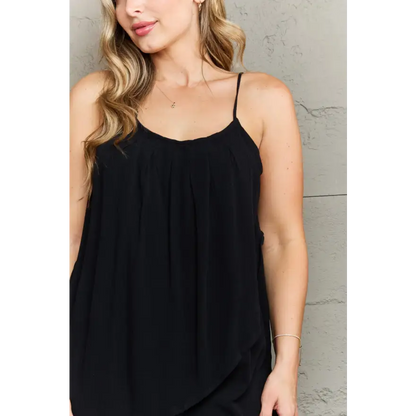 Ninexis Hang Loose Tulip Cami for Effortless Style and Comfort Clothing Tops Trendsi