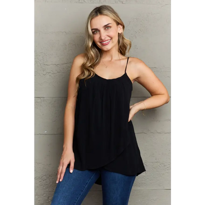 Ninexis Hang Loose Tulip Cami for Effortless Style and Comfort Clothing Tops Trendsi