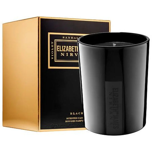 Nirvana Black Candle Alluring Violet Sensual Sandalwood Elegance Women’s Bath & Body Elizabeth James