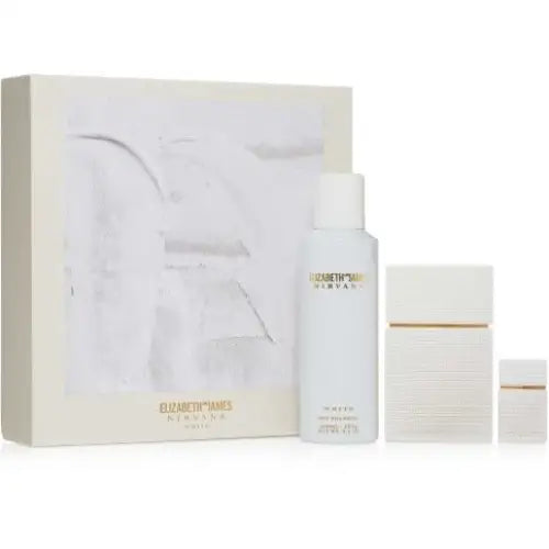 Experience Bliss with Nirvana White 3 Piece Gift Set Parfum Spray Women’s Sets Elizabeth & James