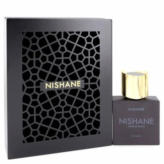 Vibrant Nishane Karagoz Extrait Perfume Radiating Fruity Herbal Woody Allure Unisex Fragrance