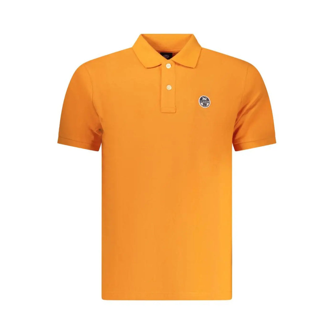 North Sails Arancione Cotton Men Polo