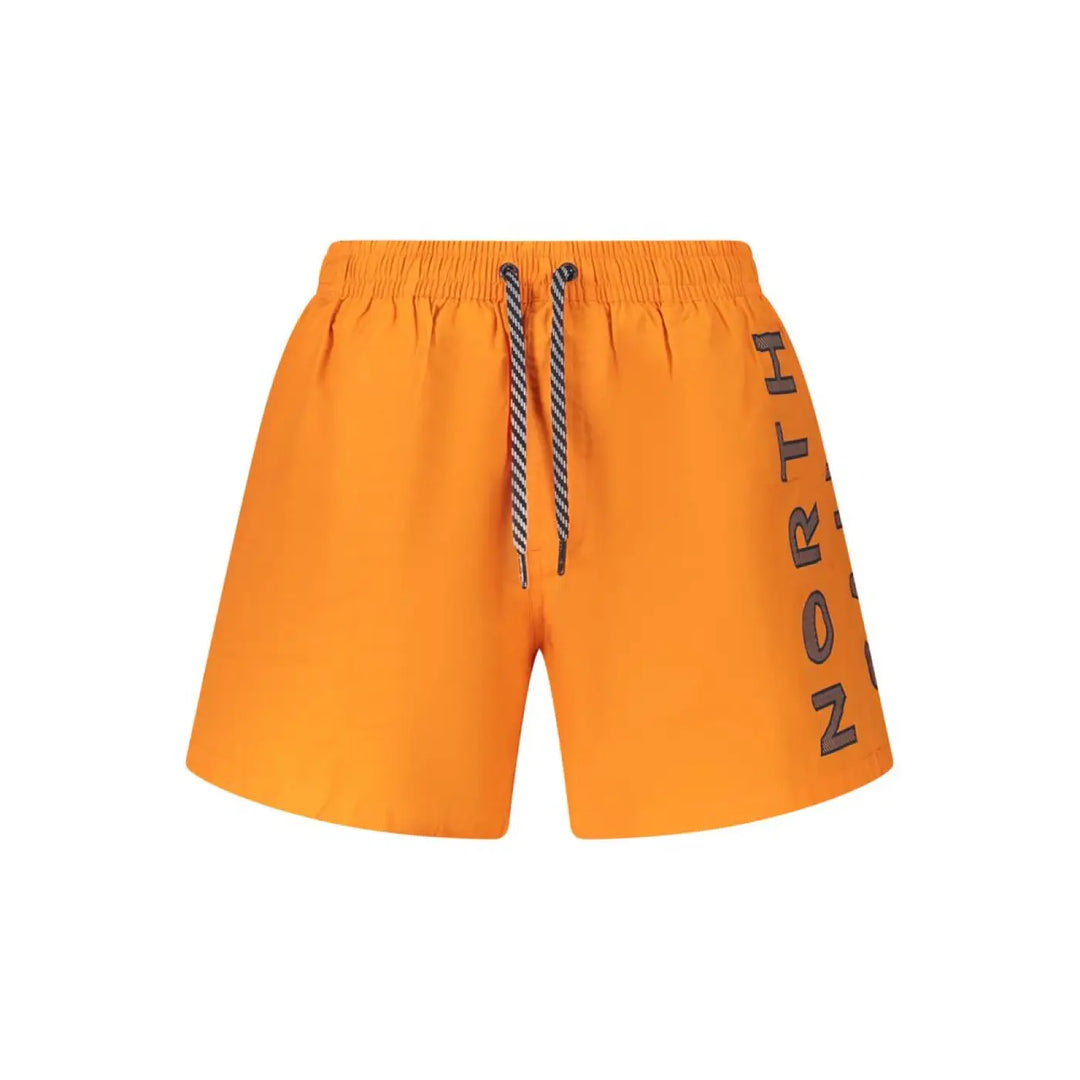 North Sails Arancione Nylon Mens Swim Trunk