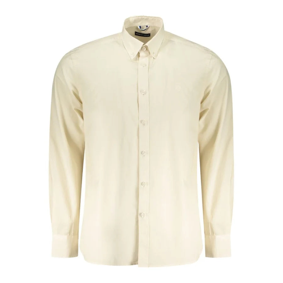 North Sails Beige Cotton Men Shirt