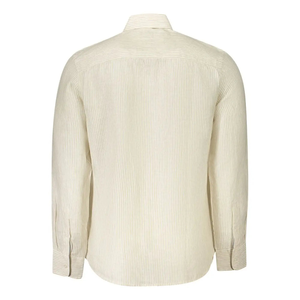 North Sails Beige Linen Men Shirt