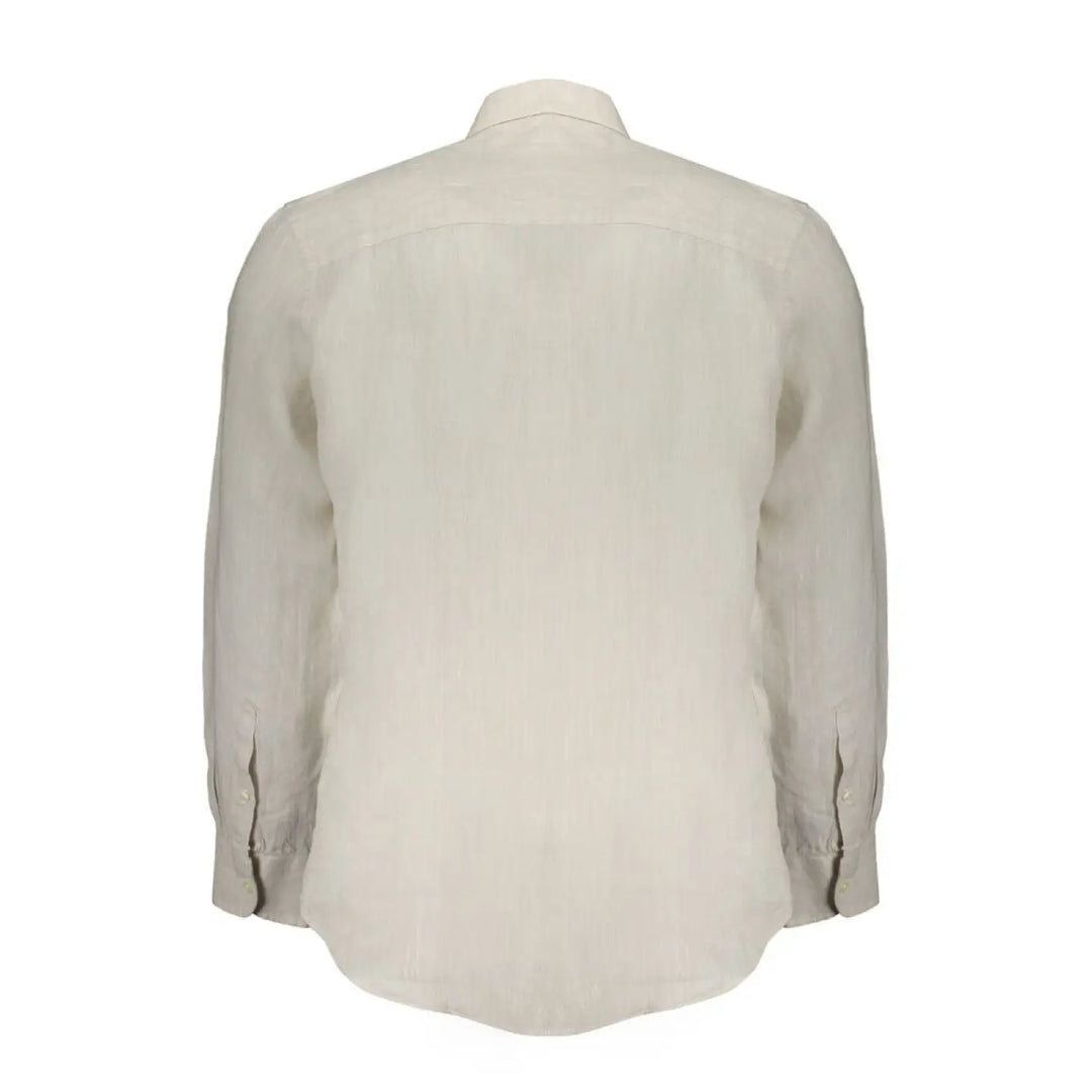 North Sails Beige Linen Men Shirt