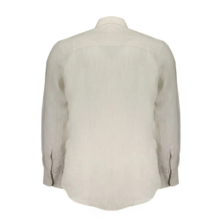 North Sails Beige Linen Men Shirt