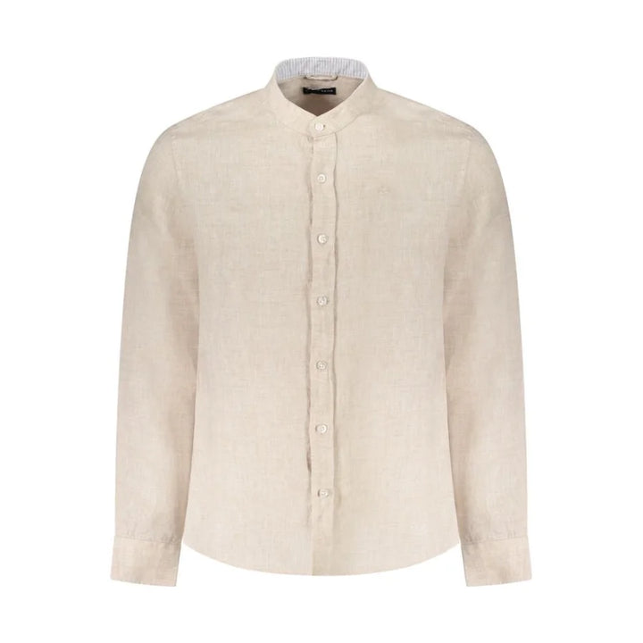North Sails Beige Linen Men Shirt