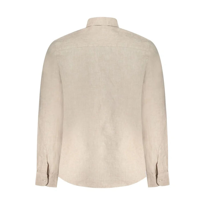 North Sails Beige Linen Men Shirt