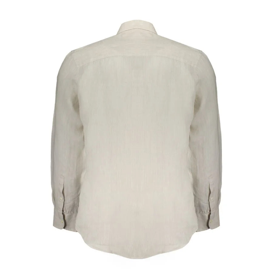 North Sails Beige Linen Men Shirt