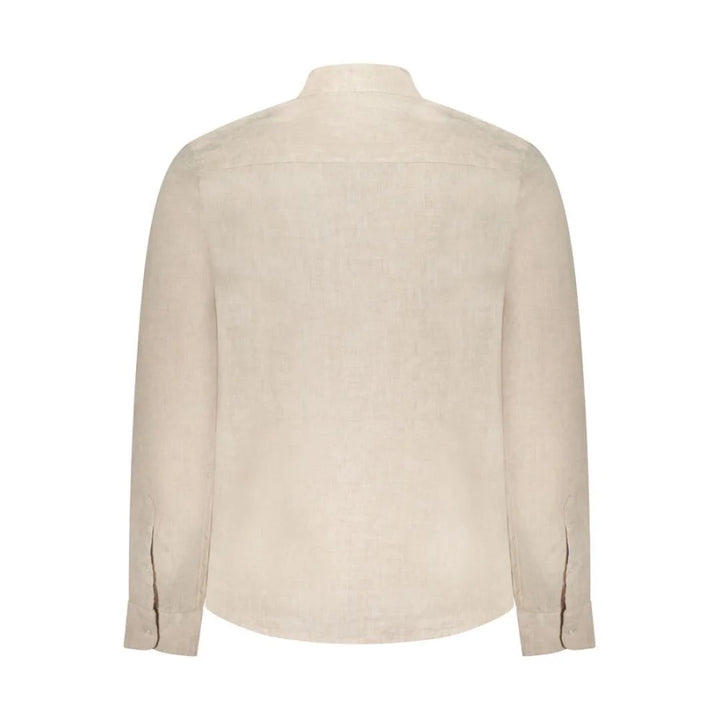 North Sails Beige Linen Men Shirt