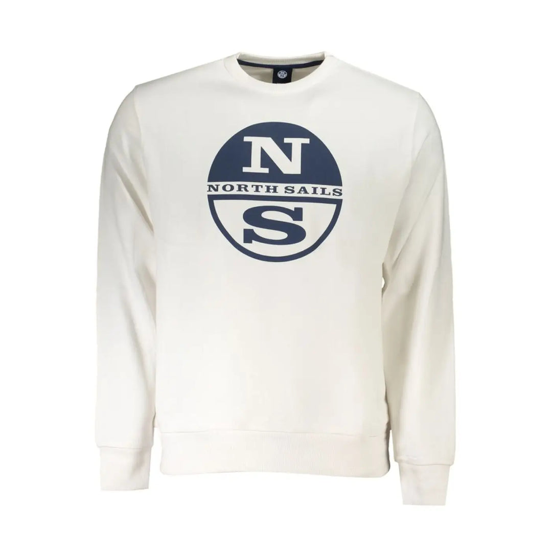 North Sails Bianco Cotton Men Sweatshirt