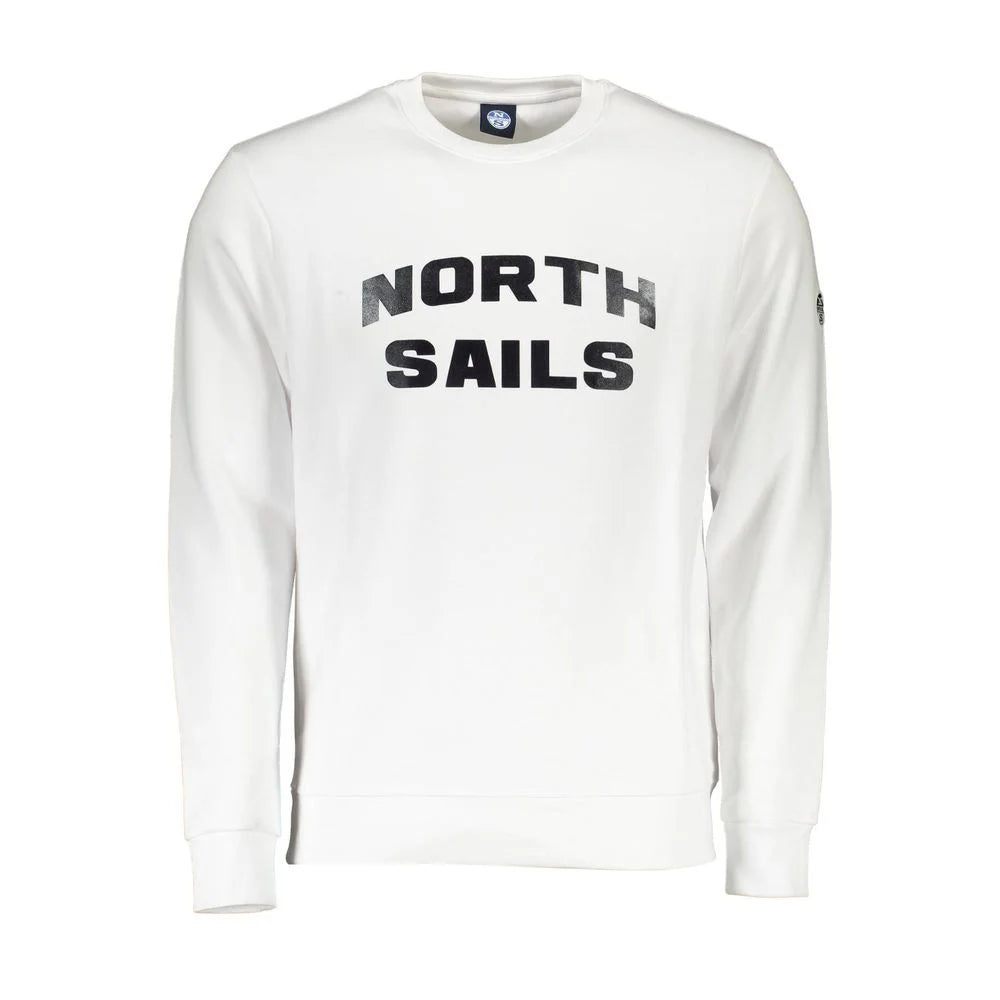 North Sails Bianco Cotton Men Sweatshirt