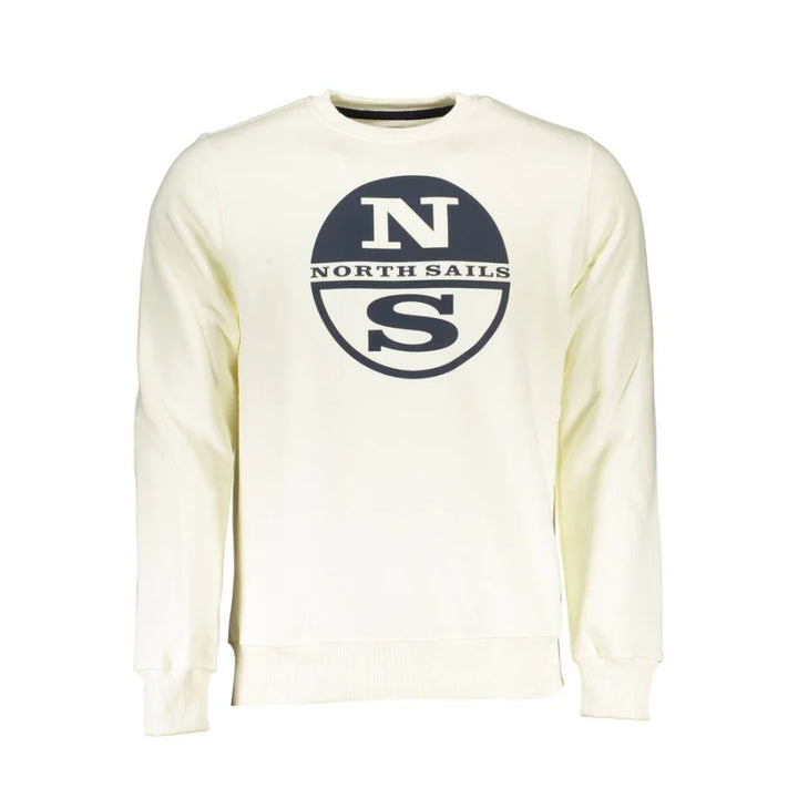 North Sails Bianco Cotton Men Sweatshirt