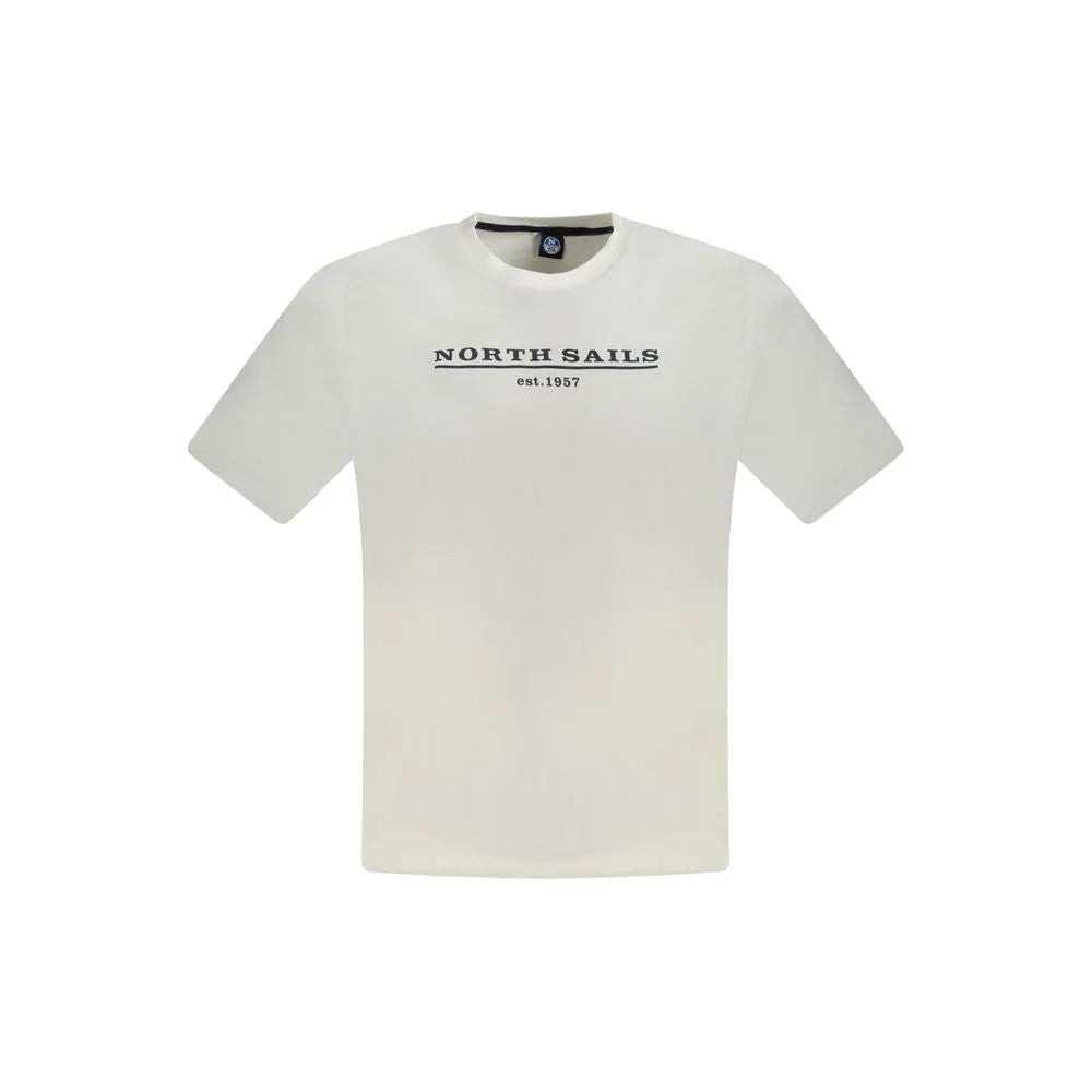 North Sails Bianco Cotton Men T-Shirt