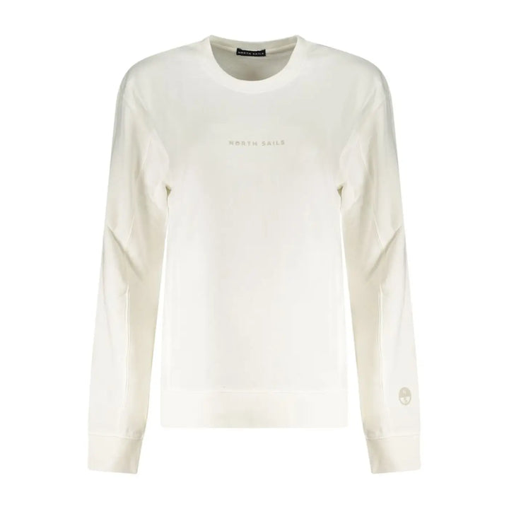 North Sails Bianco Cotton Women Sweatshirt