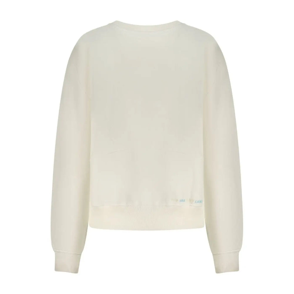 North Sails Bianco Cotton Women Sweatshirt