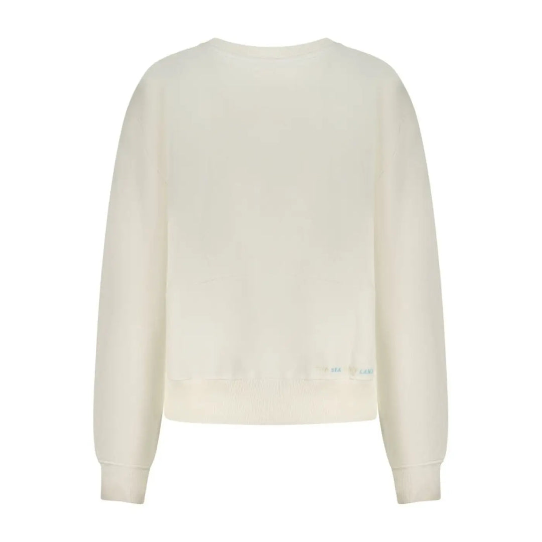 North Sails Bianco Cotton Women Sweatshirt