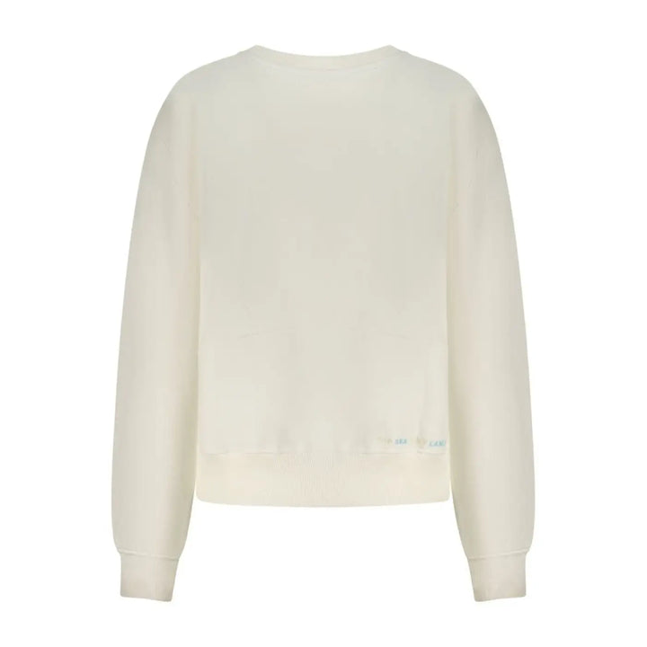 North Sails Bianco Cotton Women Sweatshirt