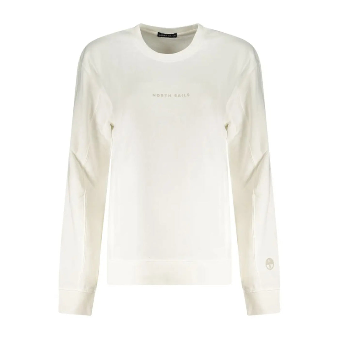North Sails Bianco Cotton Women Sweatshirt