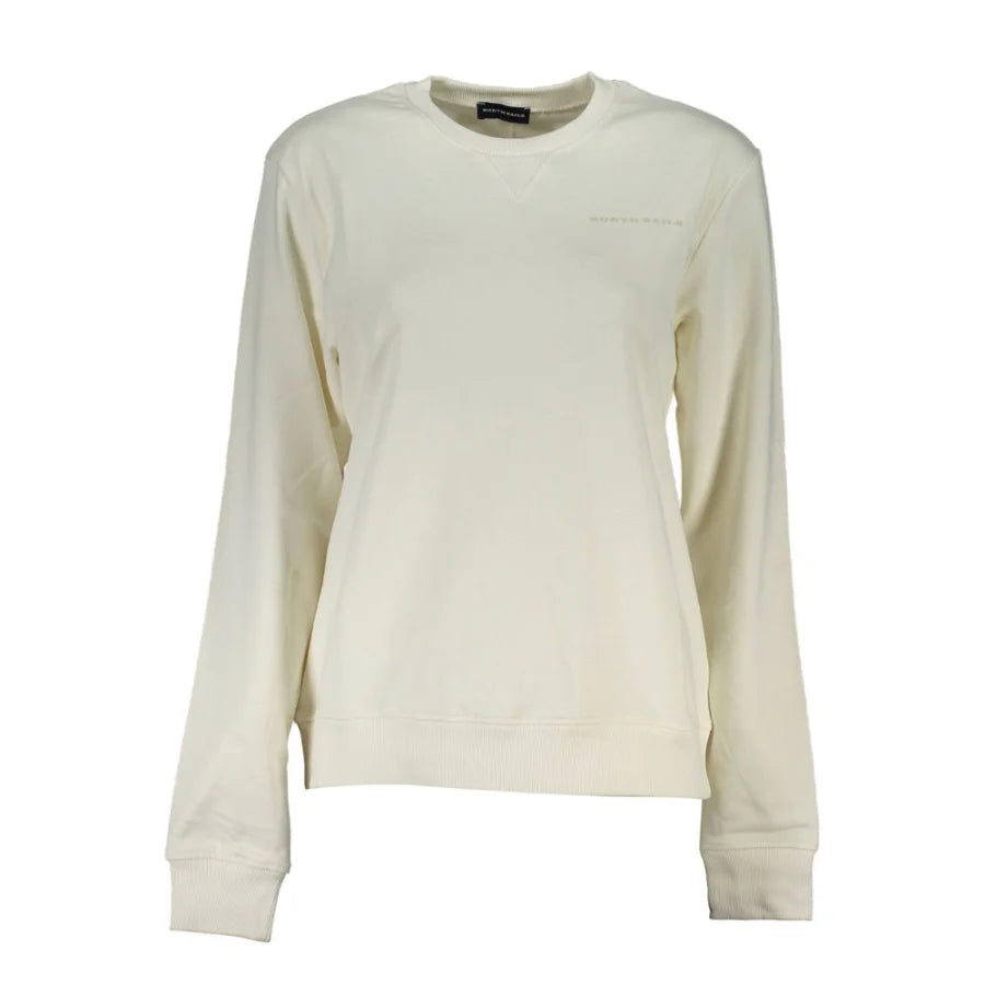 North Sails Bianco Cotton Women Sweatshirt