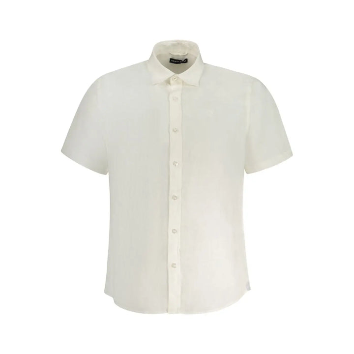 North Sails Bianco Linen Men Shirt