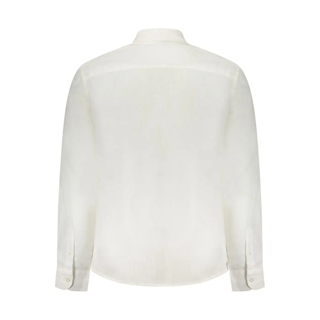 North Sails Bianco Linen Men Shirt