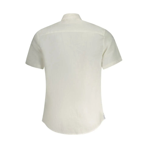 North Sails Bianco Linen Men Shirt